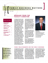 Family Business Matters Fall 2006